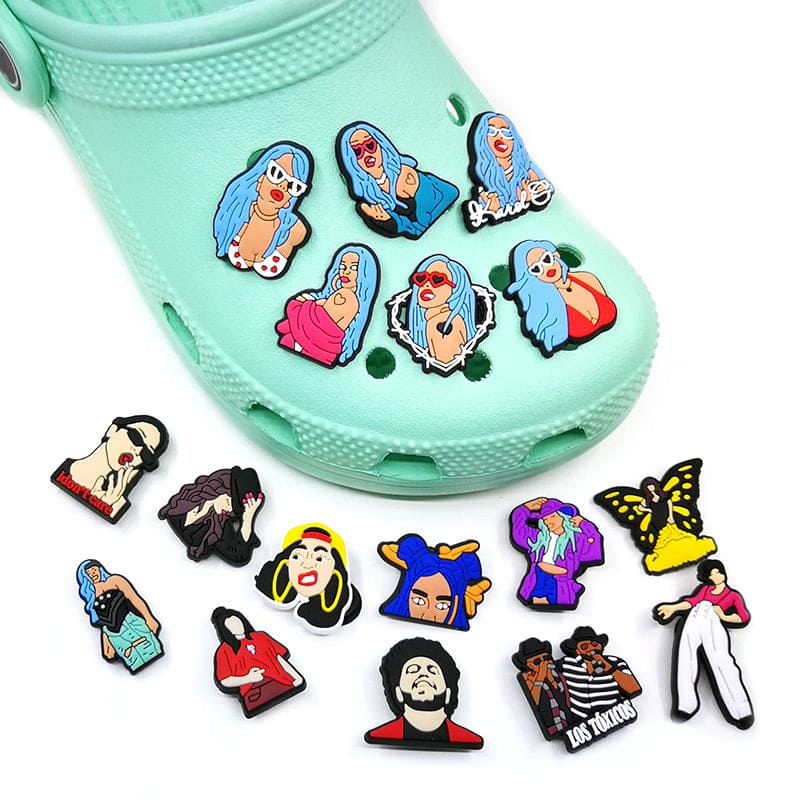 Removable Hole Shoe Cartoon Shoe Sticker