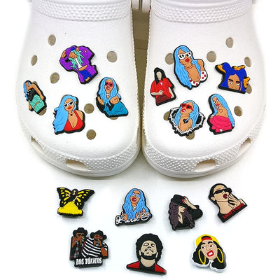 Removable Hole Shoe Cartoon Shoe Sticker