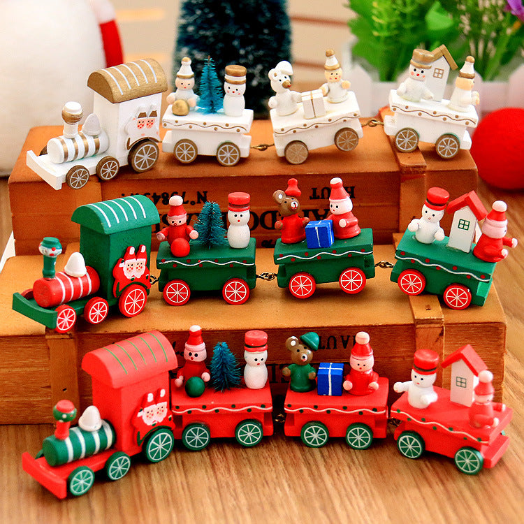 4pc4pcs Mini Wood Train Toyss Mini Wood Train Toys