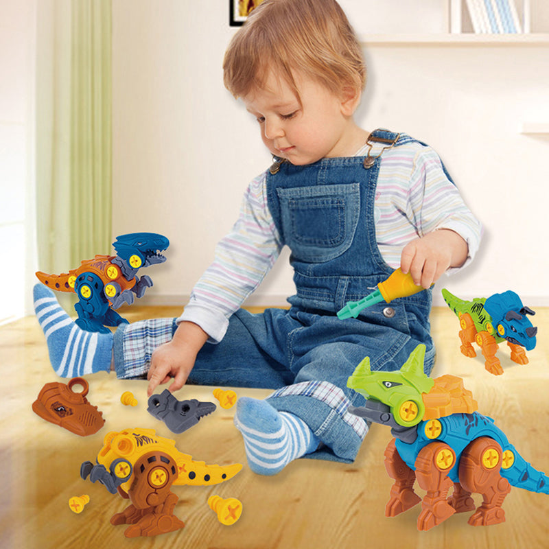 DIY Disassembly Assembly Dinosaur Toy Set Screw Nut