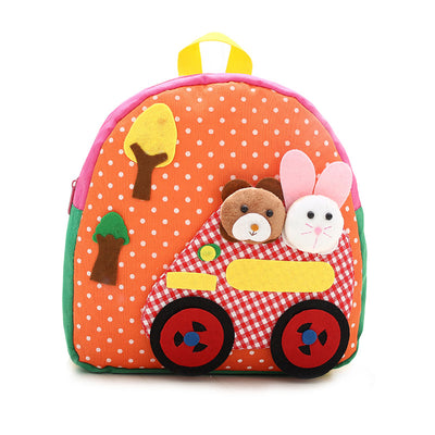 Handmade cartoon baby bag double shoulder bag