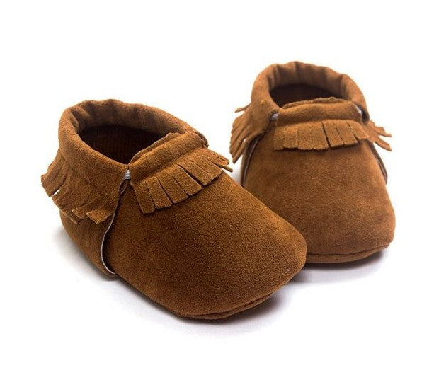 PU Suede Leather Newborn Baby Shoes