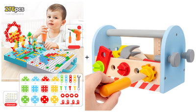 Electric Drill Hands-On Assembly And Disassembly Toolbox Baby Puzzle