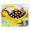 Baby Wooden Cartoon Dinosaur 3D Puzzle Jigsaw for Kids Montessori Early Learning Educational Puzzle Toys