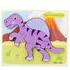 Baby Wooden Cartoon Dinosaur 3D Puzzle Jigsaw for Kids Montessori Early Learning Educational Puzzle Toys